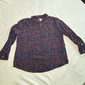Free Assembly Plus Size XXXL Button Up Top Blouse